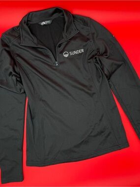 Northface Black Quarter-Zip Performance Pullover